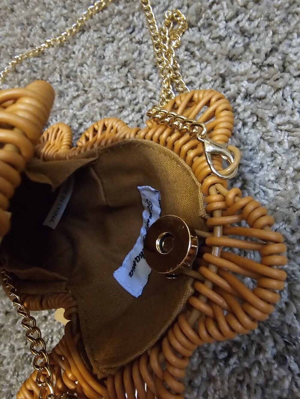 Tommy Bahama Wicker Seahorse Bag Nwt - Picture 3 of 3
